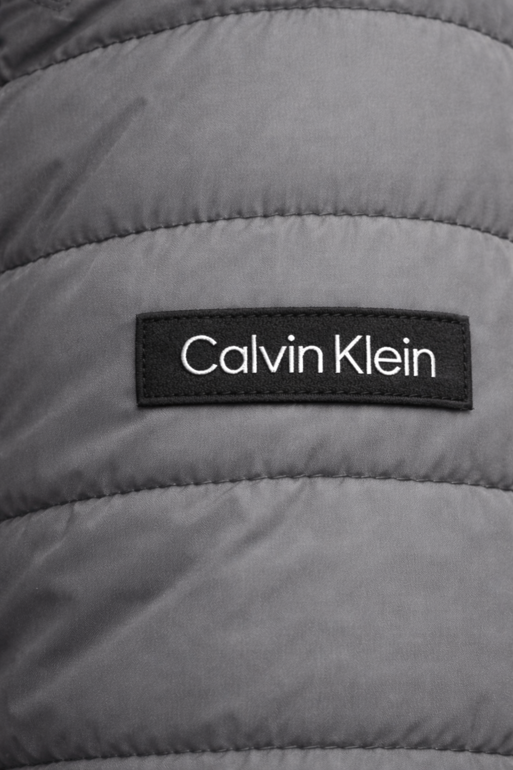 Calvin Klein Full Zip Down Puffer - Plomo