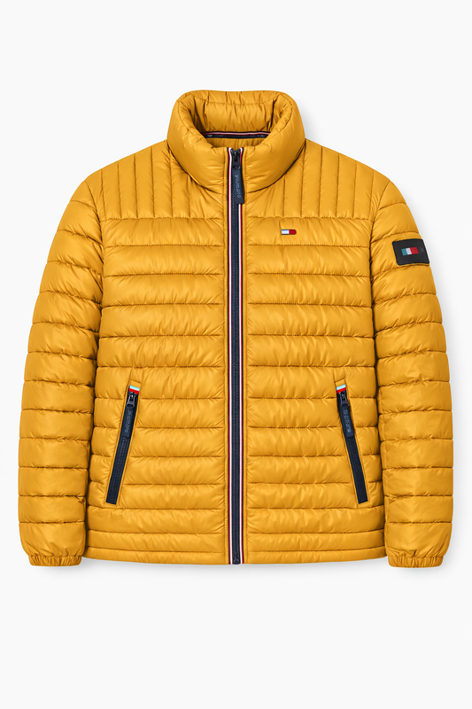 Tommy Hilfiger - Chaqueta ligera y plegable Ultra Loft - Oro amarillo
