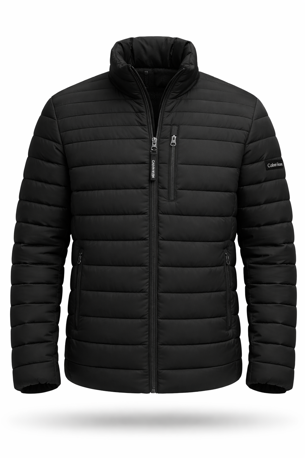Calvin Klein  Full Zip Down Puffer - Negro
