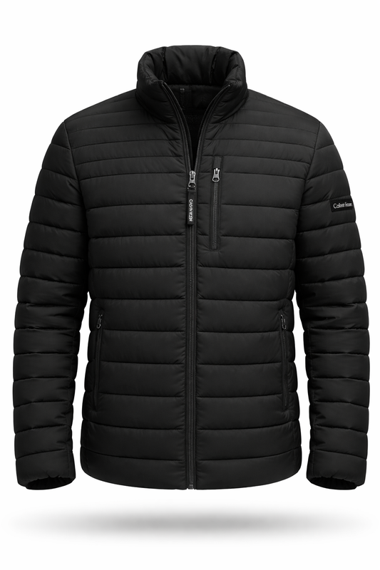 Calvin Klein  Full Zip Down Puffer - Negro
