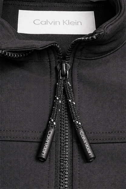 Calvin Klein Soft Shell Windbreaker Jackets for Men - Negro