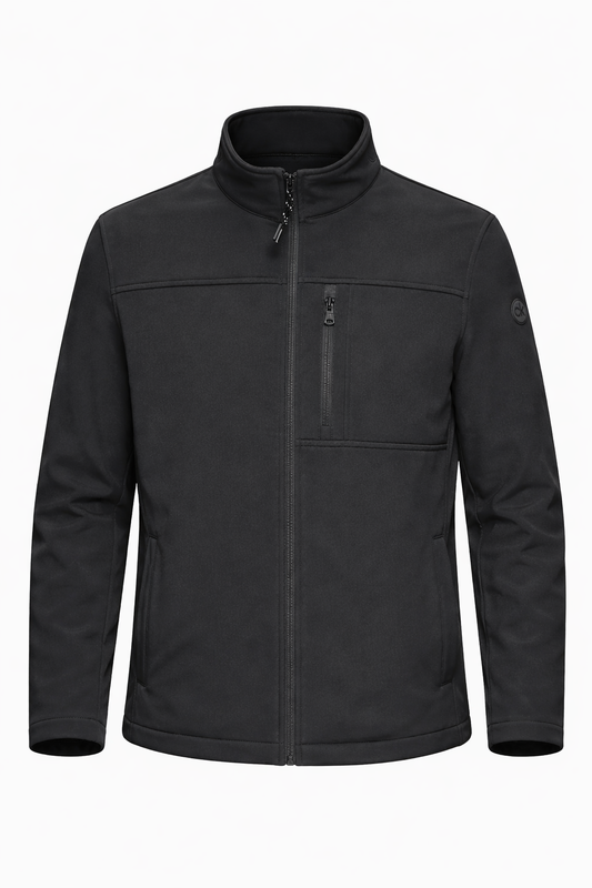 Calvin Klein Soft Shell Windbreaker Jackets for Men - Negro