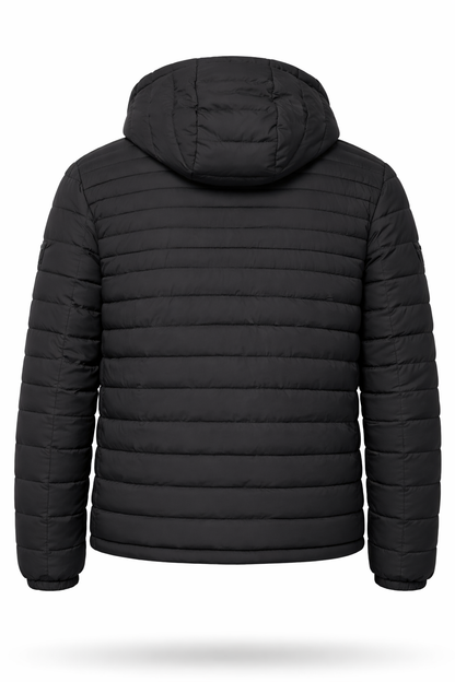 Tommy Hilfiger Casaca Puffer con capucha - Negro