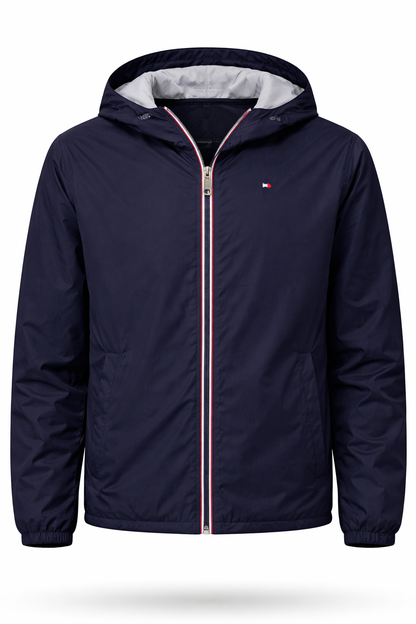 Tommy Hilfiger Chaqueta cortaviento con capucha - Azul Midnight