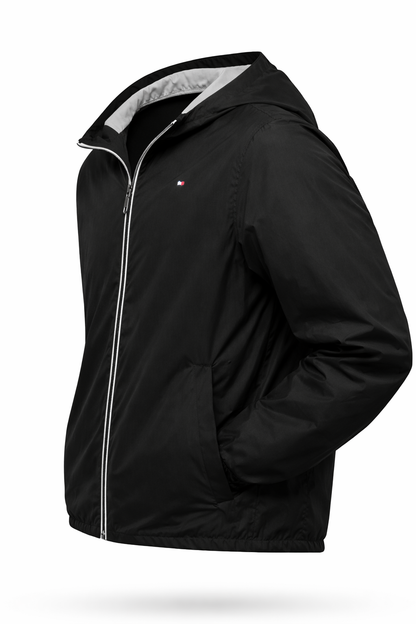 Tommy Hilfiger Chaqueta cortaviento con capucha - Negro