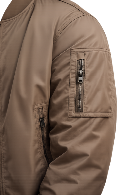 Calvin Klein Chaqueta bomber ligera resistente al agua - Marron