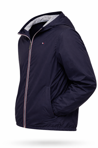 Tommy Hilfiger Chaqueta cortaviento con capucha - Azul Midnight