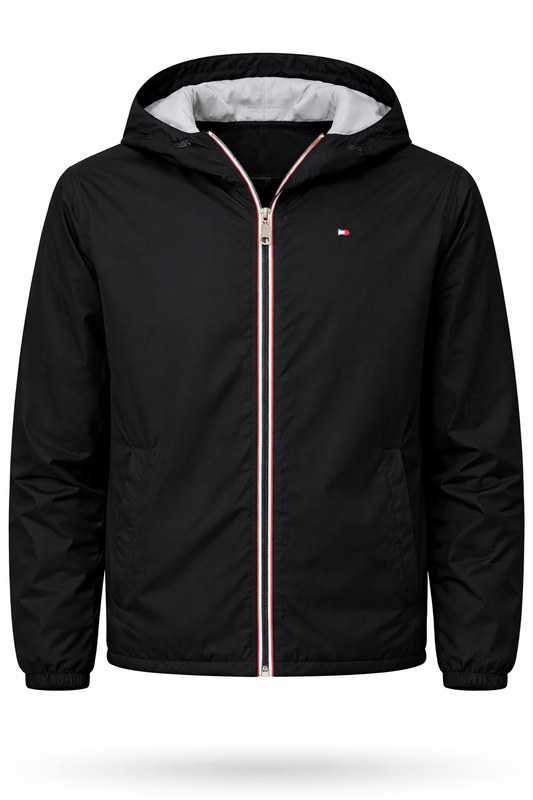 Tommy Hilfiger Chaqueta cortaviento con capucha - Negro