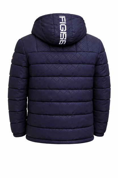 Tommy Hilfiger Water Resistant Puffer con estampado -Azul
