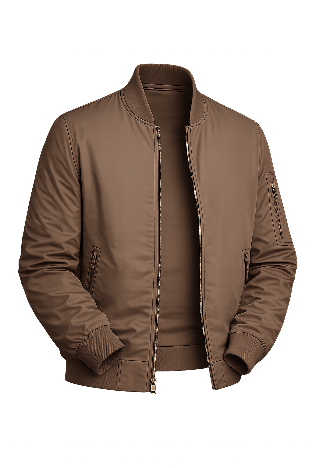 Calvin Klein Chaqueta bomber ligera resistente al agua - Marron