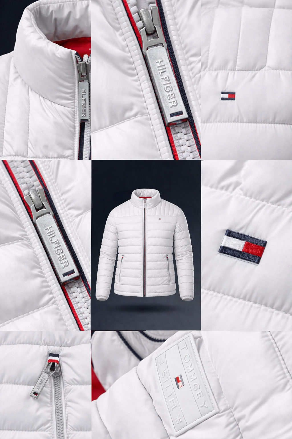 Tommy Hilfiger - Chaqueta ligera y plegable Ultra Loft - Blanco