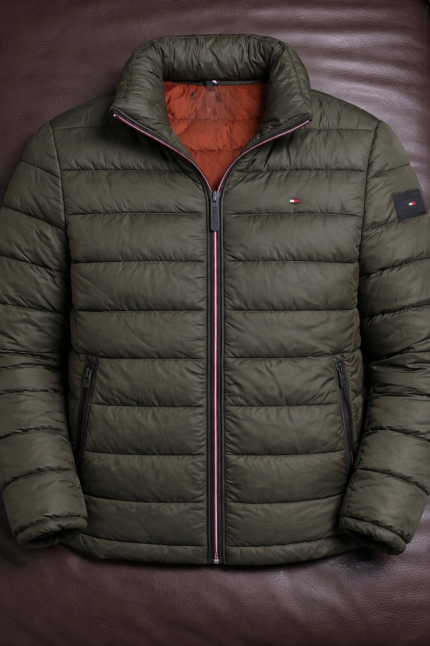 Tommy Hilfiger - Chaqueta ligera y plegable Ultra Loft - Verde Olivo