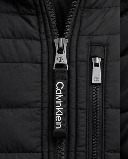 Calvin Klein  Full Zip Down Puffer - Negro