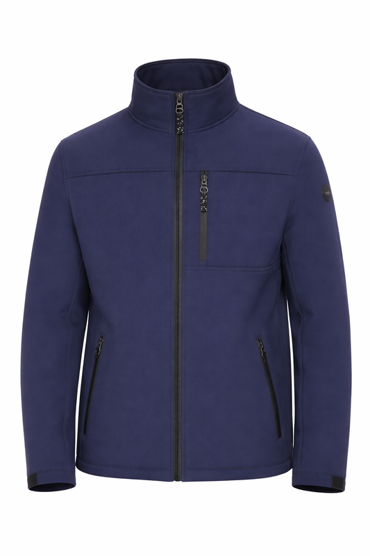 Calvin Klein Soft Shell Windbreaker Jackets for Men - Azul Marino